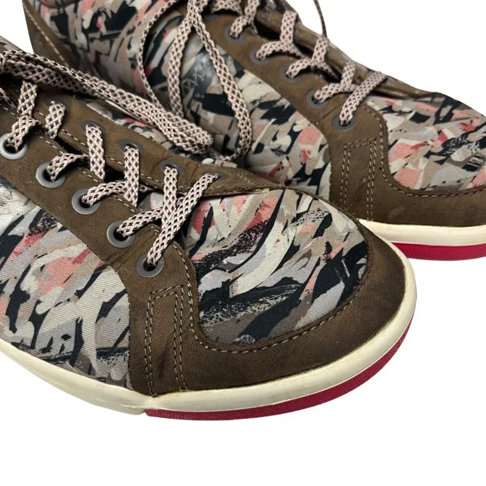 Plae SIZE 8.5 WOMENS Prospect Rose Granite Tie Sneakers Pink Grey Taupe Beige - Picture 6 of 12